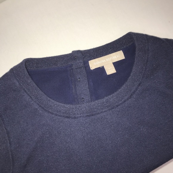 Banana Republic Navy Georgette Silk Sleeveless Top - Picture 8 of 10